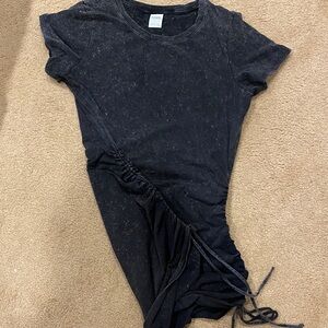 PINK Victoria's Secret Black Ruched dress